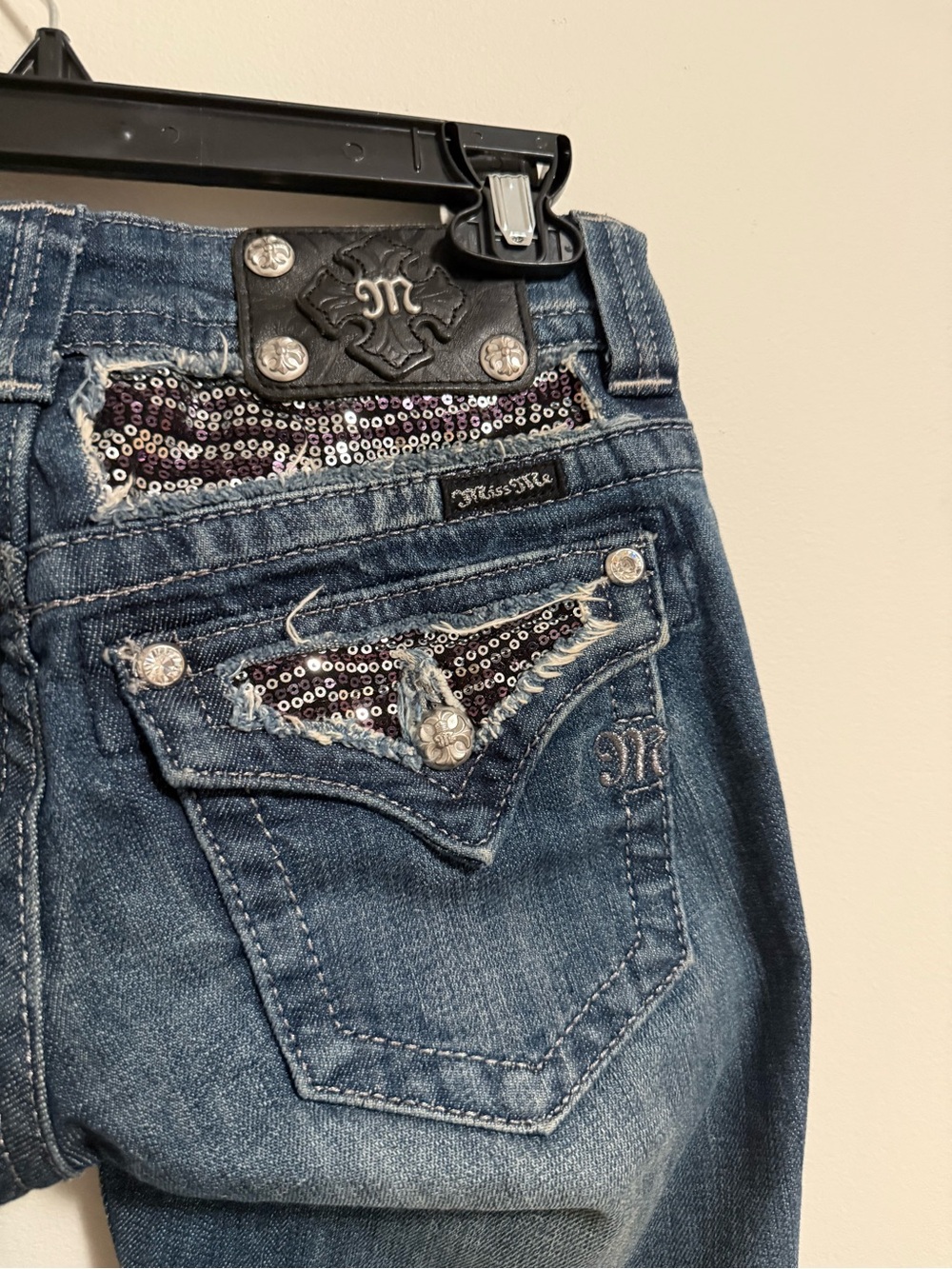 Miss Me Y2K Low Rise Boot Cut Jeans 26